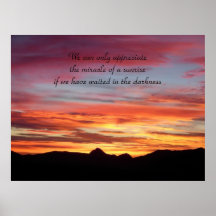 Miracle of a sunrise inspirational poster