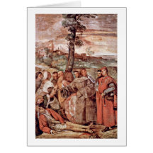 Miracle Of Healing Of A Severed Leg By Titian Card