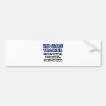 Miracles and 2nd Grade Teachers Bumper Sticker
