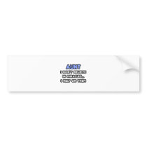 Miracles and Aunts bumper stickers
