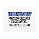Miracles and Endocrinologists postcards