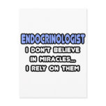 Miracles and Endocrinologists Postcards