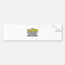 Miracles and Lawyers ... Funny Bumper Sticker