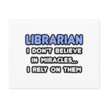 Miracles and Librarians postcards