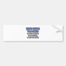 Miracles and Middle School Teachers Bumper Stickers