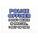 Miracles and Police Officers Postcard