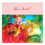 MIRANDOLINA, jaune bleu rose lumineux Invitation Personnalisée
