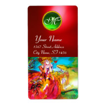 MIRANDOLINA  / Venetian Carnival Masks Custom Shipping Labels
