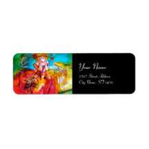 MIRANDOLINA  / Venetian Carnival Masks Return Address Label