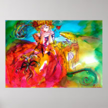 MIRANDOLINA  / Venetian Carnival Masks Posters