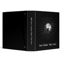 Mirror Disco Ball on Black Vinyl Binders