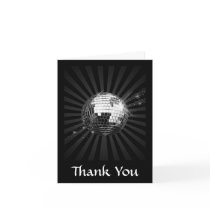Mirror Disco Ball on Black Cards