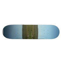Mirror Lake With Green Hill Skate Board Deck