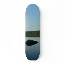 Mirror Lake With Stone In Water Skateboard Deck