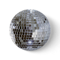 Mirrored Disco Ball Button