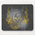 Mirrored Skull. mousepads
