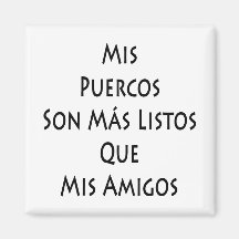 Mis Puercos Son Mas Listos Que Mis Amigos Magnet