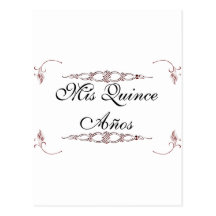Mis quince años postcard