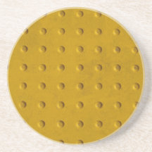 Misc. Series---Grunge Yellow Texture Coaster