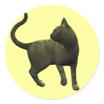 Mischievous Black Cat Stickers