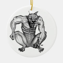 Mischwesen Troll Dämon Teufel Golem Gargoyle Weihnachtsornament
