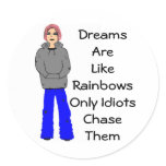 Miserable Misty Round Stickers