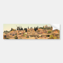 Mishkenot Shaananim in Jerusalem Bumper Sticker