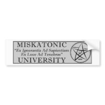 Miskatonic University Bumper Sticker