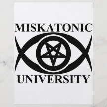 MISKATONIC UNIVERSITY CUSTOM FLYER