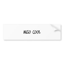 Miso Cool Item Bumper Sticker