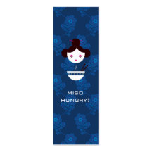 Miso girl bookmark business card template