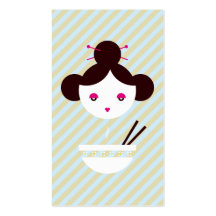 Miso girl business card templates