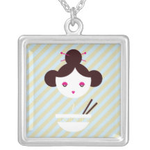 Miso girl personalized necklace