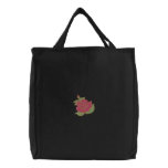 Miss All American Beauty Rose Embroidered Tote Bag