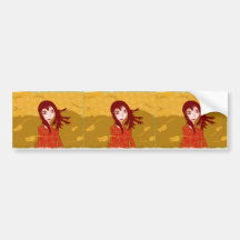 Miss Autumn bumper sticker