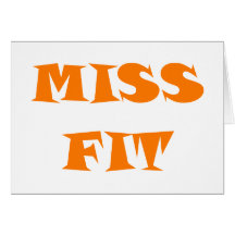 Miss fit grußkarten