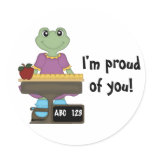 Miss Froggy/I'm proud of you! Sticker