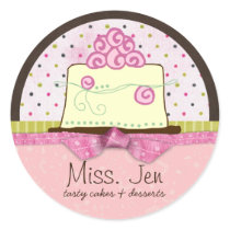 Miss. Jen Cake Large Merchandise Labels / Stickers