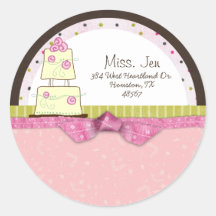 Miss. Jen Cake Mailing Labels / Stickers