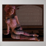 Miss Kitty's Parlour of Pleasure Pinup Art Print
