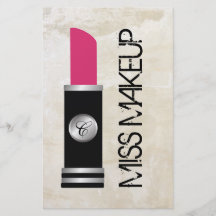 Miss Makeup White Wash Personalized Flyer