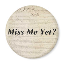 Miss Me Product Lines Fridge Magnet