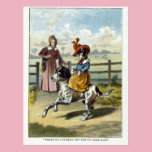 Miss Muff on Her Dog postcards