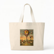 Miss Stena Flying Trapese Vintage Circus Poster Tote Bags