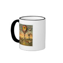 Miss Stena Flying Trapese Vintage Circus Poster Coffee Mugs