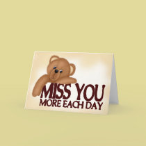 Miss You Bear cards