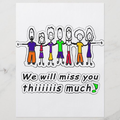 Miss You Custom Flyer