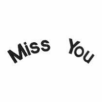 Miss You Embroidered Shirt