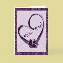Miss You Heart cards