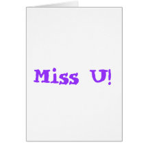 Miss you notecards
